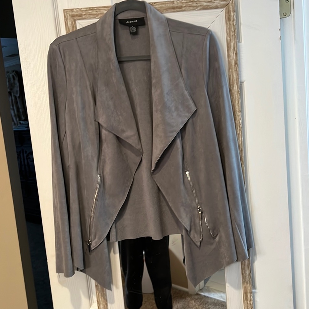 grey swede jacket